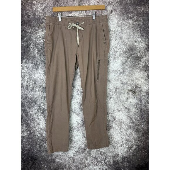 Vuori Pants Women L Brown Organic Cargo Hiking Camp Walk Outdoor Gorpcore - Picture 1 of 11